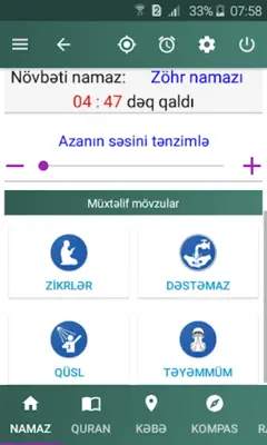 Namaz Vaxtları android App screenshot 6